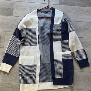 Navy and Cream Cardigans